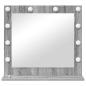 Preview: Kosmetikspiegel Grau Sonoma Holz und Glas 60 x 55 x 18 cm