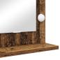 Preview: Kosmetikspiegel Alter Holzlook Holz, Glas 60 x 55 x 18 cm Spiegel