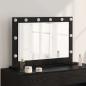 Preview: ARDEBO.de - Friseurspeigel Schwarze Eiche Holz 80 x 55 x 18 cm Friseurspeigel