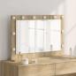 Preview: ARDEBO.de - Waschspiegel Sonoma Eiche Holzwerkstoff, Glas 80 x 55 x 18 cm