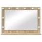 Preview: Waschspiegel Sonoma Eiche Holzwerkstoff, Glas 80 x 55 x 18 cm