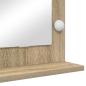 Preview: Waschspiegel Sonoma Eiche Holzwerkstoff, Glas 80 x 55 x 18 cm