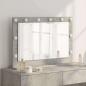 Preview: ARDEBO.de - Make-Up Spiegel Beton grau Glas 80 x 55 x 18 cm Rechteckig