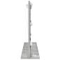 Preview: Make-Up Spiegel Beton grau Glas 80 x 55 x 18 cm Rechteckig