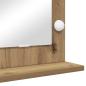 Preview: Kosmetikspiegel Artisan Eiche, Weiß Holz, Metall, Glas Mittel