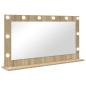 Preview: Kosmetikspiegel Sonoma Eiche MDF, Glas 100 x 55 x 18 cm