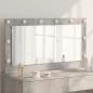 Preview: ARDEBO.de - Kosmetikspiegel Beton grau Beton 100 x 55 x 18 cm Spiegel