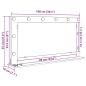 Preview: Kosmetikspiegel Altes Holz Holz und Glas 100 x 55 x 18 cm Spiegel
