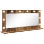 Preview: Kosmetikspiegel Altes Holz Holz 100 x 45 x 18 cm Spiegel