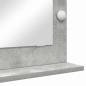 Preview: Kosmetikspiegel Beton grau 70 x 50 x 18 cm Spiegel