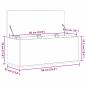 Preview: Aufbewahrungsbox in Schwarz Eiche 90x35x35 cm aus Holzwerkstoff