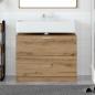 Preview: Waschbeckenunterschrank Artisan Eiche Spanplatte 78 x 37 x 59 cm