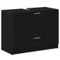 Preview: Waschtischschrank Schwarze Eiche Holzwerkstoff 78 x 37 x 59 cm