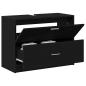 Preview: Waschtischschrank Schwarze Eiche Holzwerkstoff 78 x 37 x 59 cm