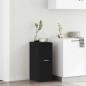 Preview: ARDEBO.de - Apotheker Schrank Schwarz Eiche Holzwerkstoff 40 x 41 x 77,5 cm