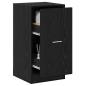 Preview: Apotheker Schrank Schwarz Eiche Holzwerkstoff 40 x 41 x 77,5 cm