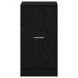 Preview: Apotheker Schrank Schwarz Eiche Holzwerkstoff 40 x 41 x 77,5 cm
