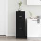 Preview: Apotheker Schrank Schwarz Eiche Holz 40 x 41 x 118 cm