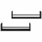 Preview: Wandregal Schwarze Eiche MDF, Spanplatte 60 x 16 x 14 cm