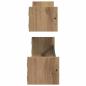 Preview: Wandregale 2 Stück Artisan Eiche 80x16x14 cm Spanplatte
