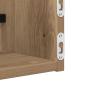 Preview: Wandregale 2 Stück Artisan Eiche 80x16x14 cm Spanplatte