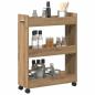 Preview: Rollschrank Artisan Eiche 60x22x79 cm Holzwerkstoff