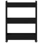 Preview: Rollcontainer Schwarze Eiche 60x22x79 cm Holzwerkstoff