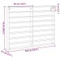 Preview: Vitrine Wandhalterung Schwarz Eichen-Optik 100 x 8,5 x 75 cm