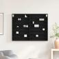 Preview: Vitrine Schrank Schwarz Eiche 100x8,5x75 cm Holzwerkstoff