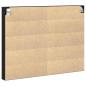 Preview: Vitrine Schrank Schwarz Eiche 100x8,5x75 cm Holzwerkstoff