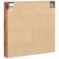 Preview: Vitrine Schrank Alte Holz 60x8,5x58 cm Ingenieure Holz