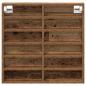 Preview: Vitrine Schrank Alte Holz 60x8,5x58 cm Ingenieure Holz
