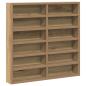 Preview: Vitrine Schrank Artisan Eiche 60x8,5x58 cm Holzwerkstoff