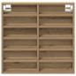 Preview: Vitrine Schrank Artisan Eiche 60x8,5x58 cm Holzwerkstoff