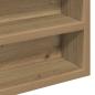 Preview: Vitrine Schrank Artisan Eiche 60x8,5x58 cm Holzwerkstoff
