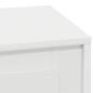 Preview: Nachttische Set von 2 Weiß Holzwerkstoff 44 x 34.5 x 45 cm