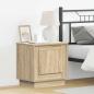 Preview: ARDEBO.de - Nachttische Sonoma Eiche Holzwerkstoff 44 x 34,5 x 45 cm Stauraum