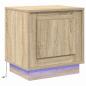 Preview: Nachttische 2er Set Sonoma Eiche Holzwerkstoff 44 x 34,5 x 45 cm