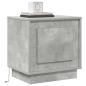 Preview: Nachttische Set aus 2 Beton Grau Holzwerkstoff 44 x 34.5 x 45 cm