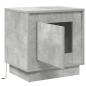 Preview: Nachttische Set aus 2 Beton Grau Holzwerkstoff 44 x 34.5 x 45 cm