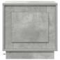 Preview: Nachttische Set aus 2 Beton Grau Holzwerkstoff 44 x 34.5 x 45 cm