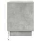 Preview: Nachttische Set aus 2 Beton Grau Holzwerkstoff 44 x 34.5 x 45 cm