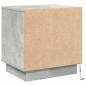 Preview: Nachttische Set aus 2 Beton Grau Holzwerkstoff 44 x 34.5 x 45 cm
