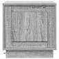 Preview: Nachttische Set von 2 Grau Sonoma Holzwerkstoff 44 x 34,5 x 45 cm