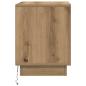 Preview: Nachttische mit LED-Lichtern 2 Stück Artisan Eiche 44x34,5x45 cm