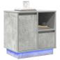 Preview: Beton Grau Beton Standard Nachttisch Rechteckig Modern