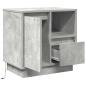 Preview: Beton Grau Beton Standard Nachttisch Rechteckig Modern