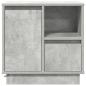 Preview: Beton Grau Beton Standard Nachttisch Rechteckig Modern