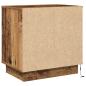 Preview: Nachttische mit LED-Lichtern 2 Stk. Altes Holz 50x34,5x50 cm