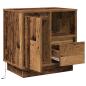 Preview: Nachttische mit LED-Lichtern 2 Stk. Altes Holz 50x34,5x50 cm